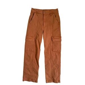 MOTHER Jeans The Rambler Cargo Straight Ankle Jeans Pants Orange Brown 26